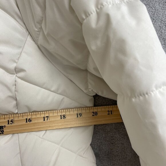NEW Bench Women's M White Removable Hooded Puffer Coat Full Zip - Picture 8 of 15